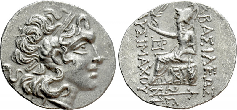 KINGS OF THRACE (Macedonian). Lysimachos (305-281 BC). Tetradrachm. Byzantion. ...