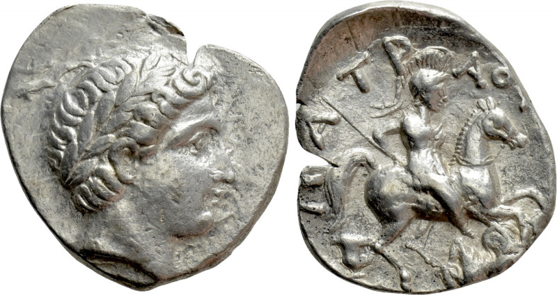 KINGS OF PAEONIA. Patraos (Circa 335-315 BC). Tetradrachm. Astibos or Damastion ...