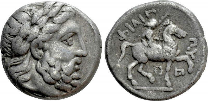 KINGS OF MACEDON. Philip II (359-336 BC). Tetradrachm. Amphipolis. 

Obv: Laur...