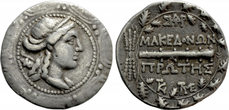 MACEDON UNDER ROMAN PROTECTORATE. First Meris. Tetradrachm (Circa 167-148 BC). A...