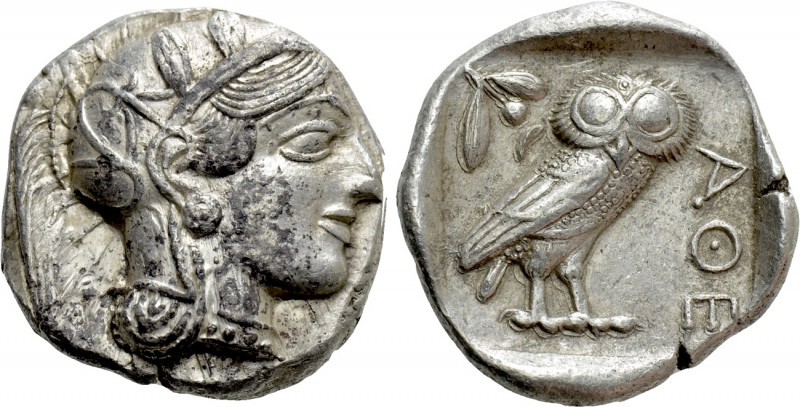 ATTICA. Athens. Tetradrachm (Circa 454-404 BC). 

Obv: Helmeted head of Athena...