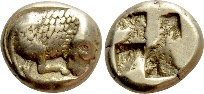 IONIA. Phokaia. EL Hekte (Circa 478-387 BC). 

Obv: Ram standing right, scratc...