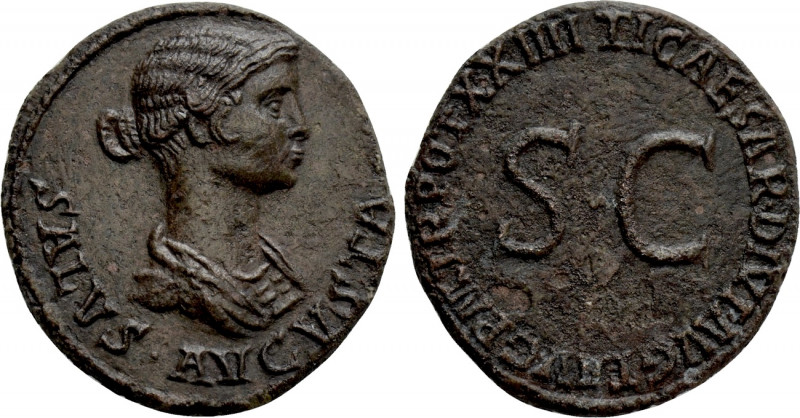 JULIA AUGUSTA (LIVIA) (Augusta, 14-29). Dupondius. Rome. 

Obv: SALVS AVGVSTA....