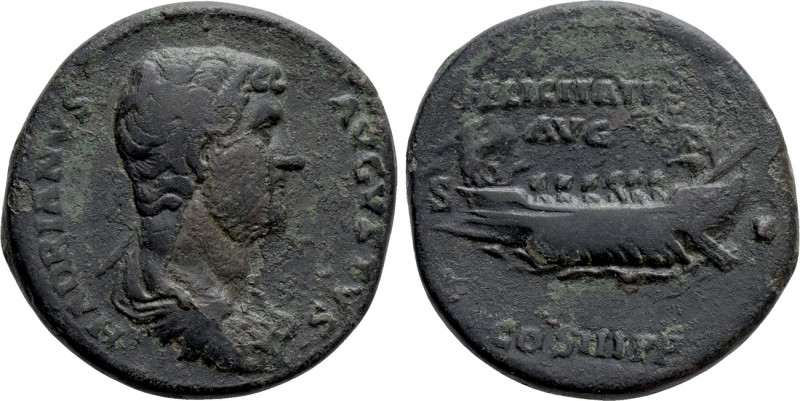 HADRIAN (117-138). Sestertius. Rome. 

Obv: HADRIANVS AVGVSTVS. 
Bare-headed,...