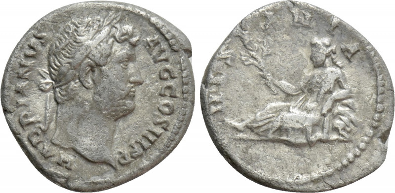 HADRIAN (117-138). Denarius. Rome. "Travel Series" issue. 

Obv: HADRIANVS AVG...