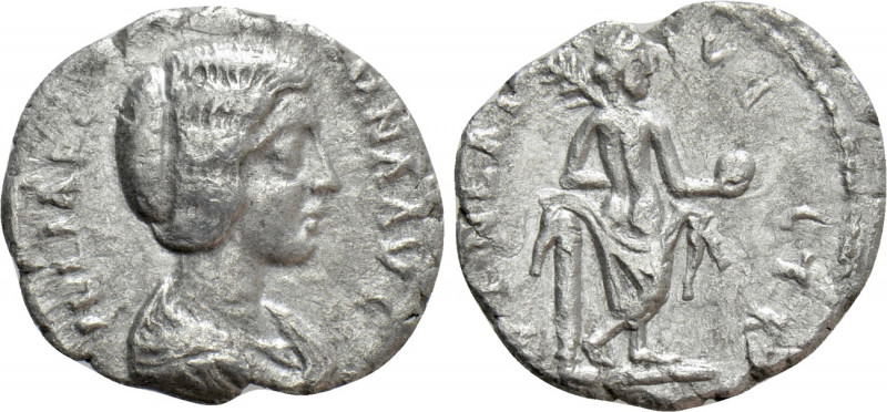 JULIA DOMNA (Augusta, 193-217). Denarius. Alexandria. 

Obv: IVLIA DOMNA AVG. ...