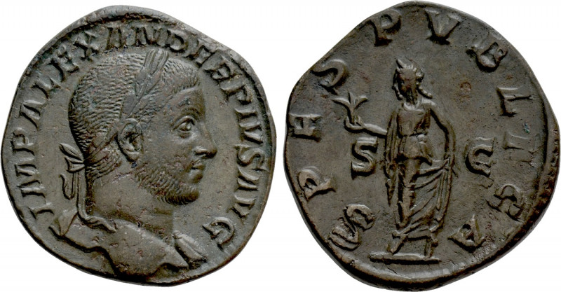 SEVERUS ALEXANDER (222-235). Sestertius. Rome. 

Obv: IMP ALEXANDER PIVS AVG. ...