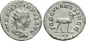 PHILIP II (247-249). Antoninianus. Rome. Saecular Games/1000th Anniversary of Rome issue