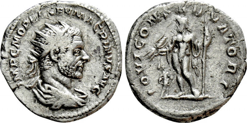 MACRINUS (217-218). Antoninianus. Rome. 

Obv: IMP C M OPEL SEV MACRINVS AVG. ...