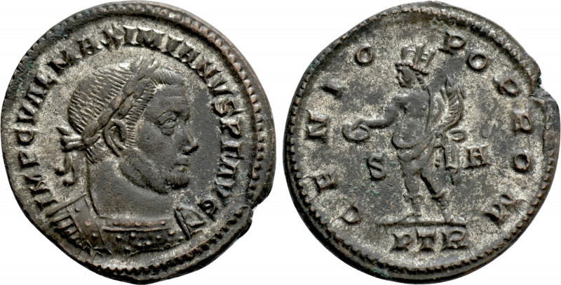 MAXIMIANUS HERCULIUS (Second reign, 307-308). Follis. Treveri. 

Obv: IMP C VA...