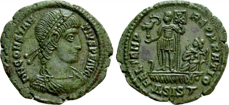 CONSTANTIUS II (337-361). Ae. Siscia. 

Obv: D N CONSTANTIVS P F AVG. 
Diadem...