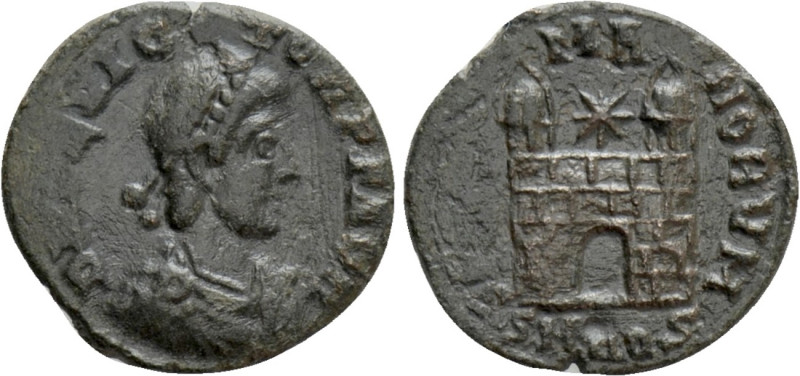 FLAVIUS VICTOR (387-388). Ae. Aquileia. 

Obv: D N FL VICTOR P F AVG. 
Diadem...