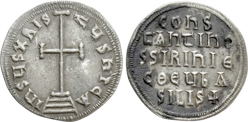 CONSTANTINE VI & IRENE (780-797). Miliaresion. Constantinople. 

Obv: IҺSЧS XR...