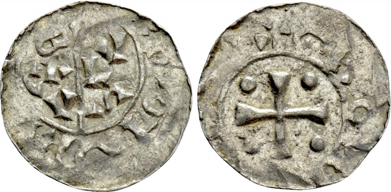 NETHERLANDS. Utrecht. Bernold (1027-1054). Denar. Groningen. 

Obv: BACVLVS. ...