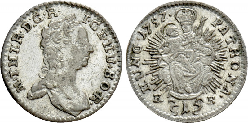 HOLY ROMAN EMPIRE. Maria Theresia (1740-1780). Kreuzer (1757). Kremnitz. 

Obv...