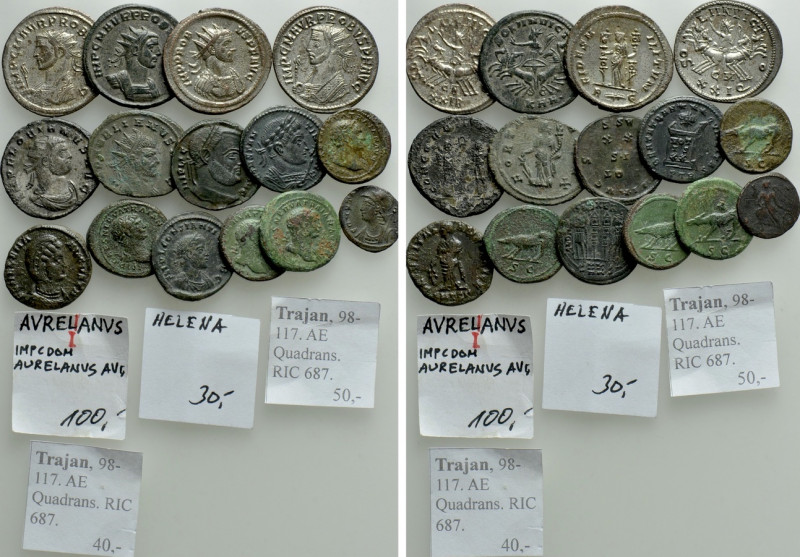 15 Roman Coins. 

Obv: .
Rev: .

. 

Condition: See picture.

Weight: g...