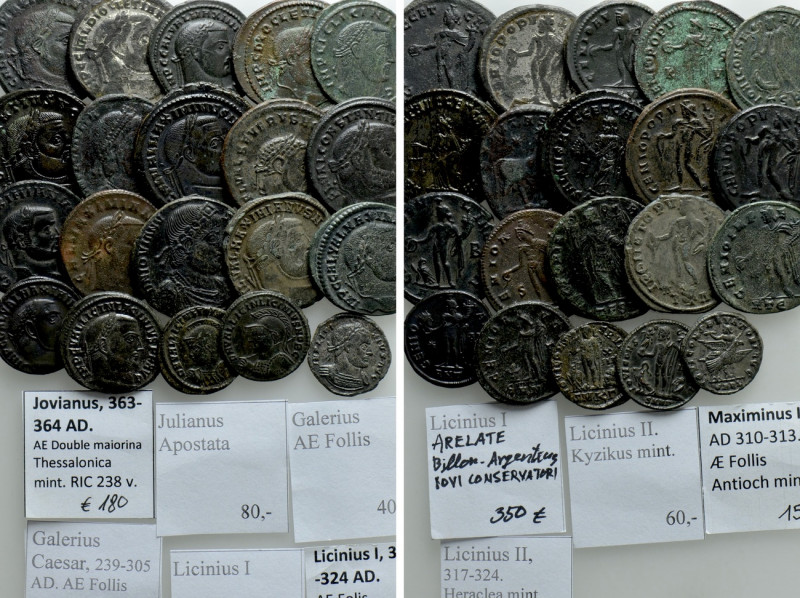 20 Late Roman Coins; Including Some Scarce Types. 

Obv: .
Rev: .

. 

Co...