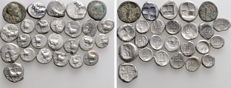 25 Greek Coins. 

Obv: .
Rev: .

. 

Condition: See picture.

Weight: g...