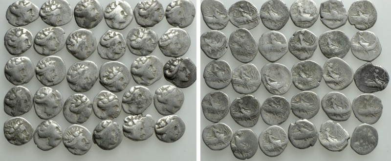 30 Greek Tetrobols. 

Obv: .
Rev: .

. 

Condition: See picture.

Weigh...