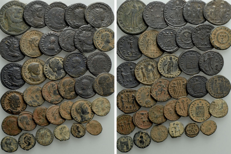 35 Roman Coins. 

Obv: .
Rev: .

. 

Condition: See picture.

Weight: g...