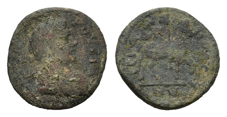 Septimius Severus (193-211). Uncertain mint. Æ (24mm, 7.32g). Laureate, draped a...