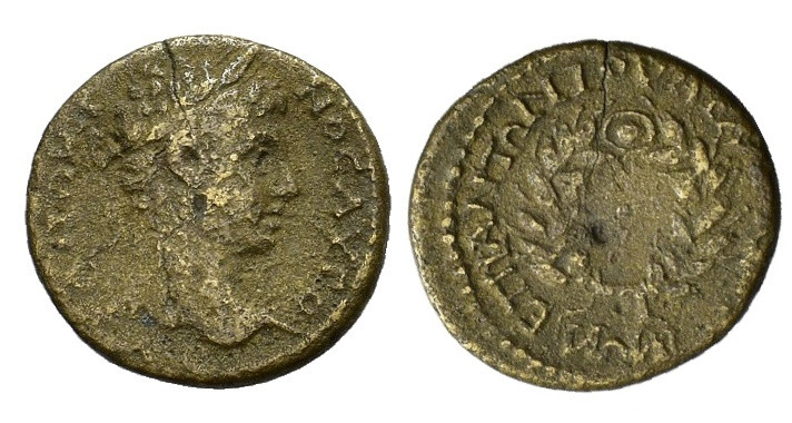 Caracalla (198-217). Uncertain mint. Æ (24mm, 6.70g). ANTΩNINOC AVΓO, Laureate h...