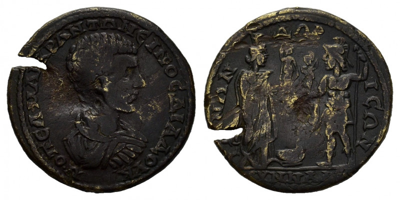 Diadumenian (217-218). Phrygia, Synnada. Æ (30mm, 10.76g). Bare-headed, draped a...