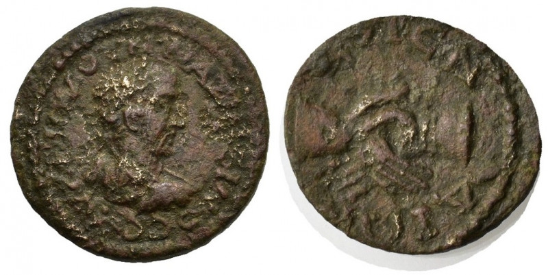 Maximinus I (235-238). Pamphylia, Aspendus. Æ (24mm, 8.54g). Laureate, draped an...