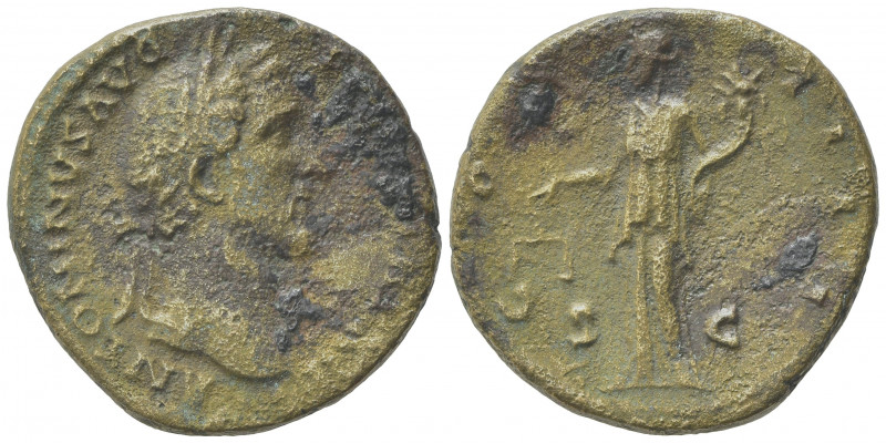 Antoninus Pius (138-161). Æ Sestertius (29mm, 21.55g). Rome, 148-9. Laureate hea...