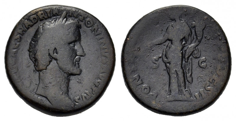 Antoninus Pius (138-161). Æ Sestertius (30mm, 25.20g). Rome. Laureate head r. R/...