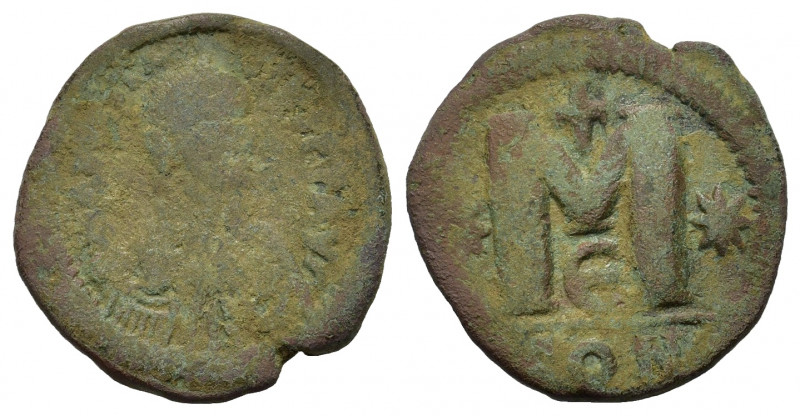 Anastasius I ? (491-518). Æ 40 Nummi (32mm, 16.00g). Constantinople, 498-518. Di...