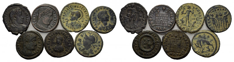 Lot of 7 late Roman Imperial Æ coins, to be catalog. Lot sold as is, no return