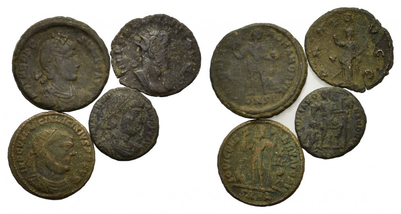 Lot of 4 Roman Imperial Æ coins, to be catalog. Lot sold as is, no return