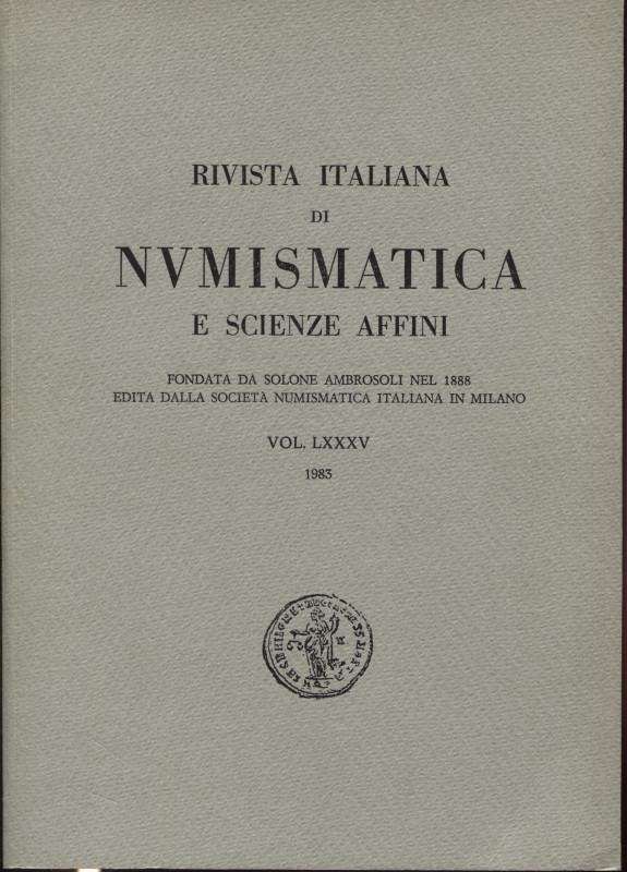 A.A.V.V. - S.N.I. Rivista italiana di numismatica. Milano, 1983. Pp. 318, ill. e...