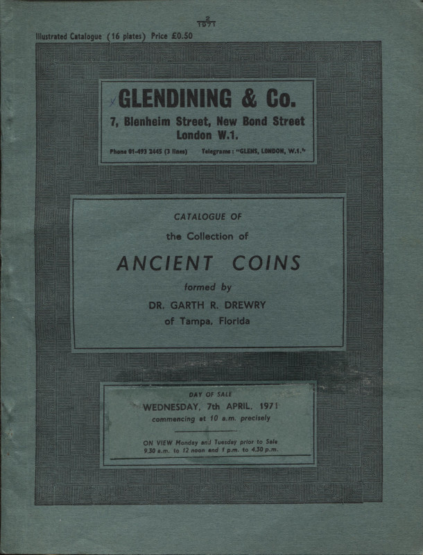 GLENDINING & CO. London, 7 – April, 1971. Catalogue of the collection of ancient...