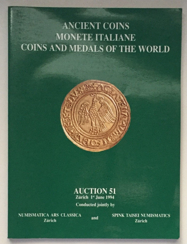 NAC- Numismatica Ars Classica and Spink Taisei Numismatic. Auction No. 51. Ancie...