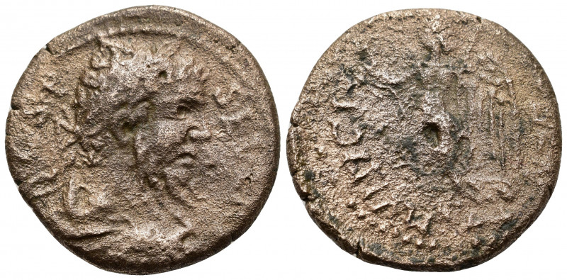 Septimius Severus (193-211). Macedon, Stobi. Æ (24mm, 8.20g). Laureate, draped a...