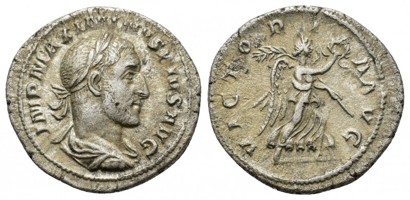 Maximinus I (235-238). AR Denarius (19mm, 3.22g). Rome, AD 236. Laureate, draped...