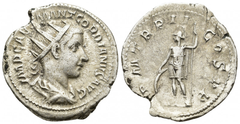 Gordian III (238-244). AR Antoninianus (22mm, 4.23g). Rome, 239-240. Radiate, dr...