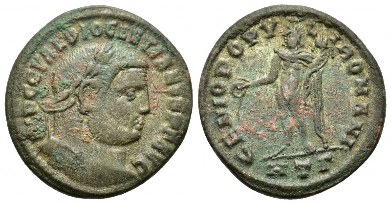 Diocletian (284-305). Æ Follis (27.5mm, 10.00g). Heraclea, c. 296-7. Laureate he...