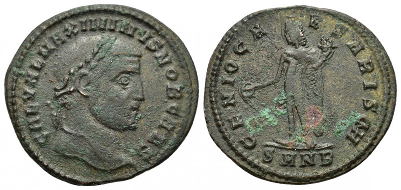 Galerius (305-311). Æ Follis (27mm, 5.00g). Nicomedia, 308-310. Laureate head r....