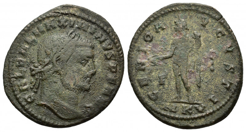 Maximinus II (309-313). Æ Follis (25mm, 6.00g). Cyzicus, c. AD 312. Laureate hea...