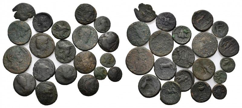 Mixed lot of 20 Greek and Roman Provincial Æ coins, to be catalog. Lot sold as i...