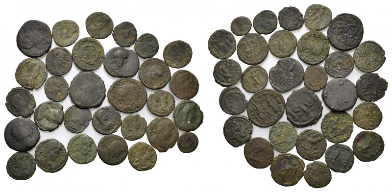 Lot of 30 Late Roman Imperial Æ coins, to be catalog. Lot sold as is, no return