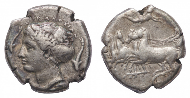 Sicily
Syracuse - Second Democracy (466-405 BC) - Tetradrachm signed by Parmeni...