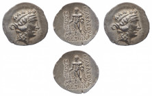 Islands of Thrace
Thasos - Tetradrachm circa 148-90/80 BC - Obverse: Head of youthful Dionysos to right, wearing tainia and wreath of ivy and fruit -...