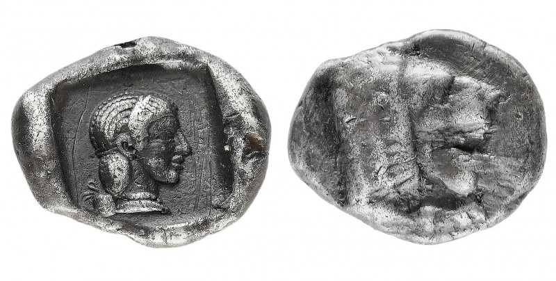 Cyrenaica
Knidos - Drachm circa 449-411 BC - Obverse: Forepart of lion to right...