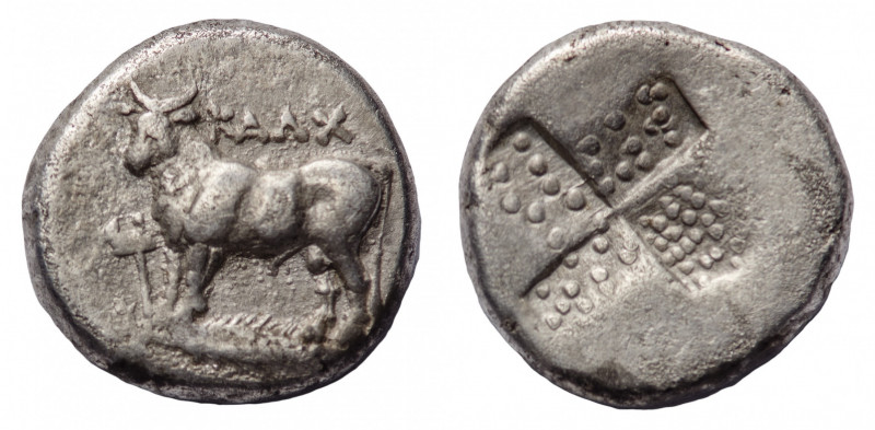 Bithynia
Kalchedon - Drachm circa 367/6-340 BC - Obverse: Bull standing left on...