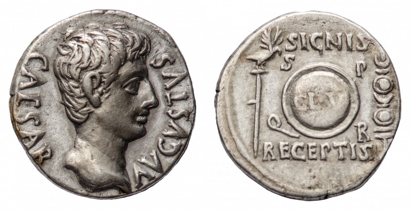 Augustus (27 BC-14 AD) - Denarius 19 BC - Mint: Uncertain Spanish mint (Colonia ...
