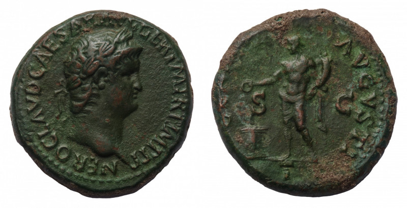 Nero (54-69 AD) - As 64 AD - Mint: Rome - Obverse: Laureate head right - Reverse...